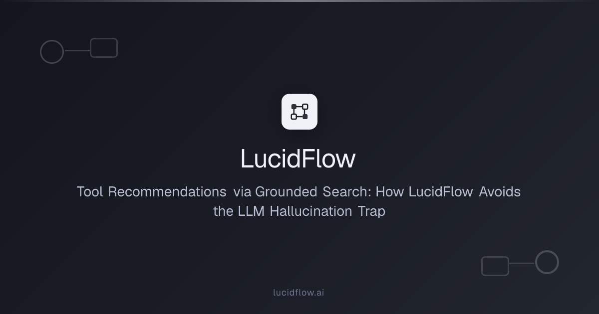 Tool Recommendations via Grounded Search: How LucidFlow Avoids the LLM ...